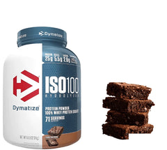 Dymatize Iso 100 Hydrolyzed Protein - Fudge Brownie 5 lb