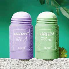 Green Tea & Eggplant Clay Mask Stick - Oil Control & Anti-Acne