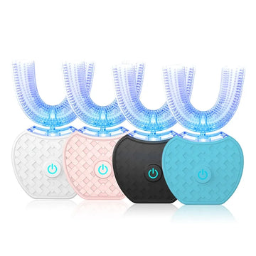 U-Shaped Electric Toothbrush – 4 Modes, Wireless Charging, Whitening