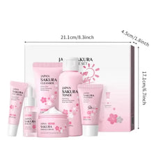 Japan Sakura Skincare Set – 6-Piece Radiant Glow Kit