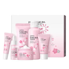 Japan Sakura Skincare Set – 6-Piece Radiant Glow Kit