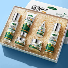 Sadoer Licorice Root Whitening Skincare Set – 6-Piece Kit