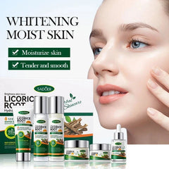 Sadoer Licorice Root Whitening Skincare Set – 6-Piece Kit