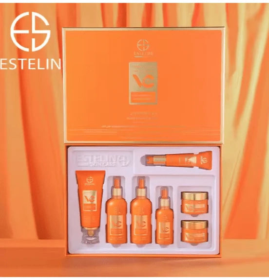 Vitamin C Brightening & Anti-Aging Skincare Set - 7PC