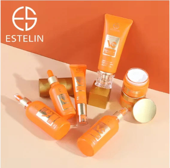 Vitamin C Brightening & Anti-Aging Skincare Set - 7PC