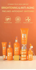 Vitamin C Brightening & Anti-Aging Skincare Set - 7PC