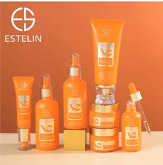 Vitamin C Brightening & Anti-Aging Skincare Set - 7PC