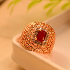 Zircon Stone Ring - Elegant & Sparkling