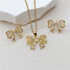 Butterfly Pendant Set - Elegant & Timeless