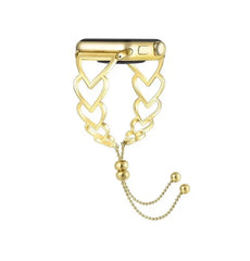 Heart Shaped Bracelet Watch Band - Elegant & Adjustable