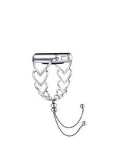 Heart Shaped Bracelet Watch Band - Elegant & Adjustable