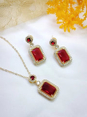 Royal Gemstone Necklace Set - Luxurious Elegance