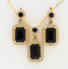 Royal Gemstone Necklace Set - Luxurious Elegance