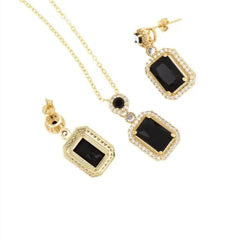 Royal Gemstone Necklace Set - Luxurious Elegance